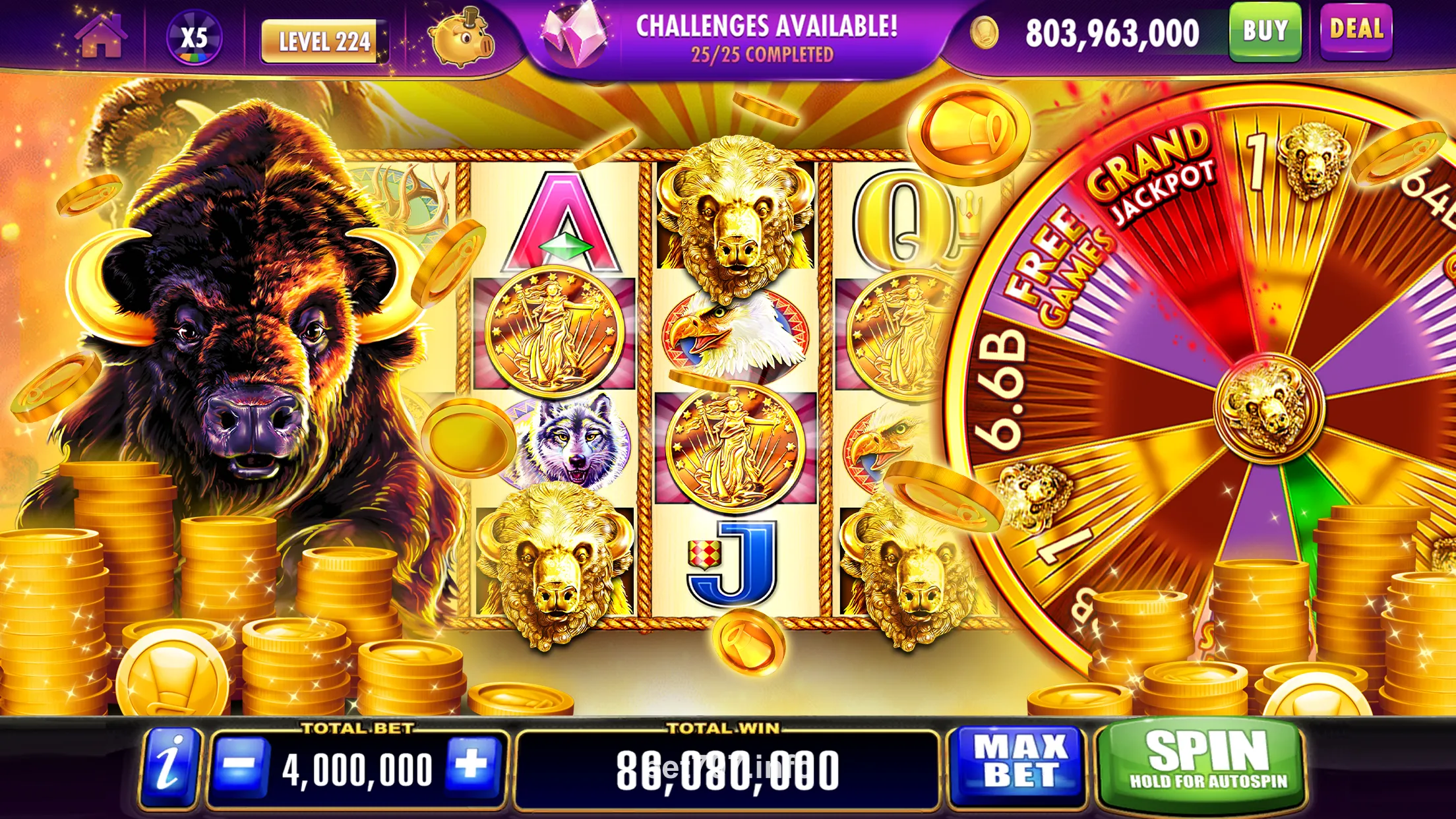 Recursos de cassino no app BullsBet