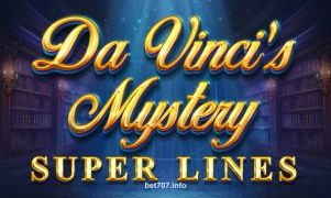 Imagem oficial do jogo Da Vinci's Mystery Super Lines disponível no 707 bet